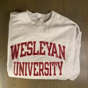 Champion Wesleyan university crewneck